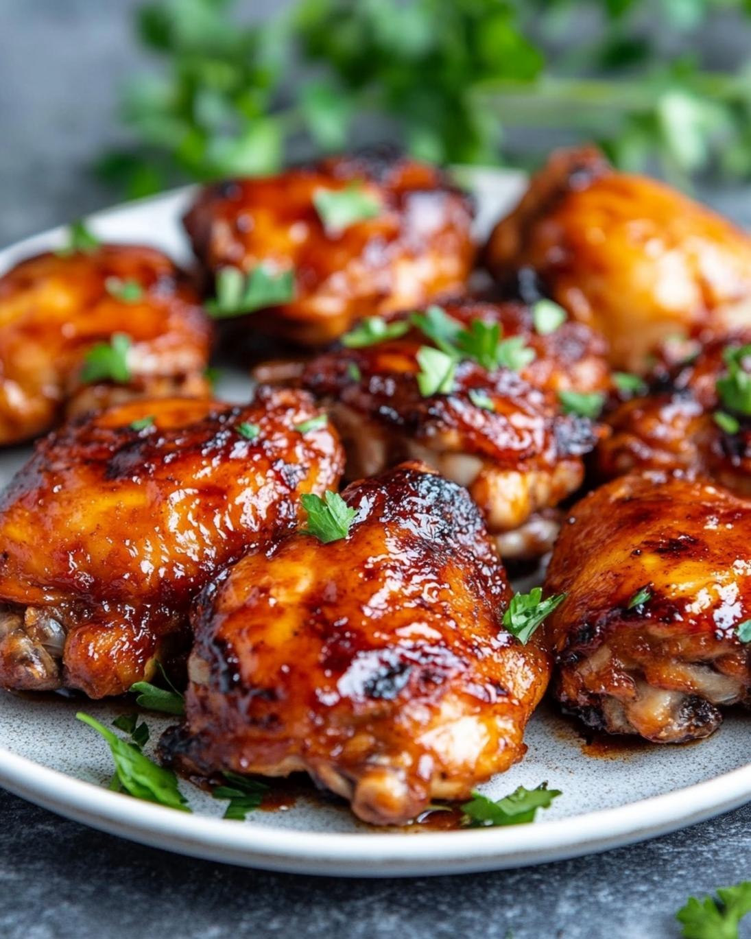 Sticky Sweet Oven Baked BBQ Chicken Thighs 3