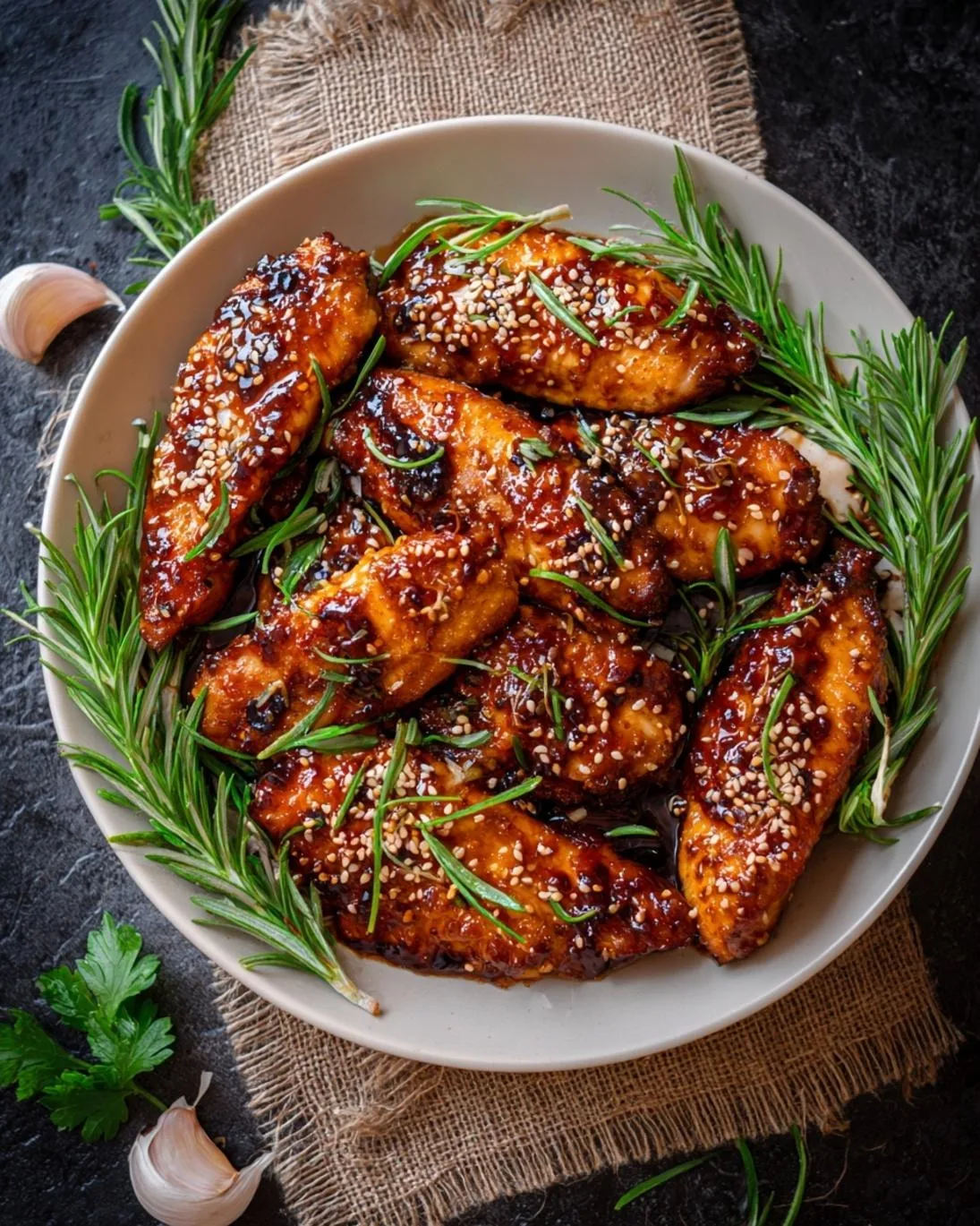 Sweet &amp; Sticky Garlic Chicken