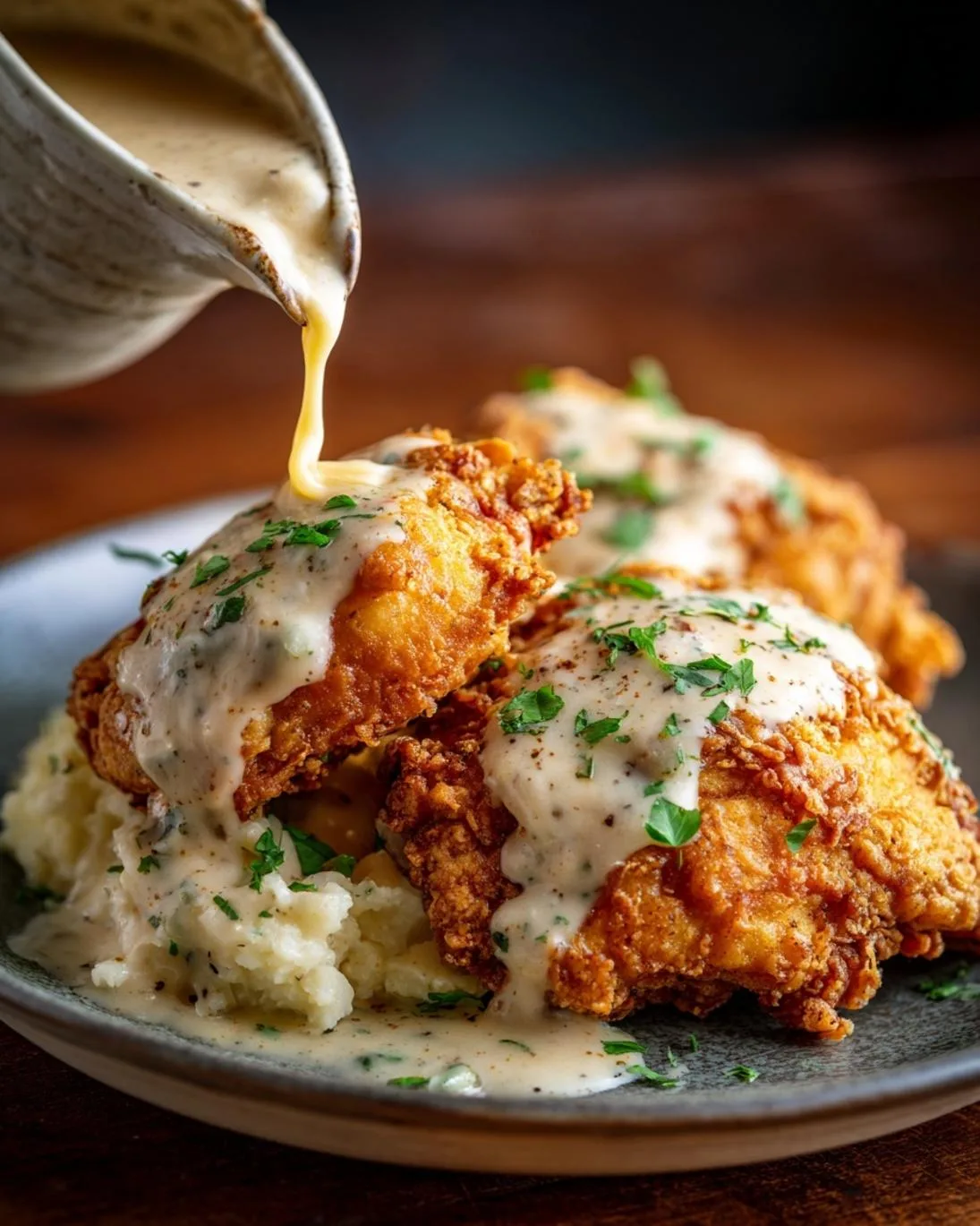 Ultimate Crispy Chicken Fried Chicken with Creamy Gravy