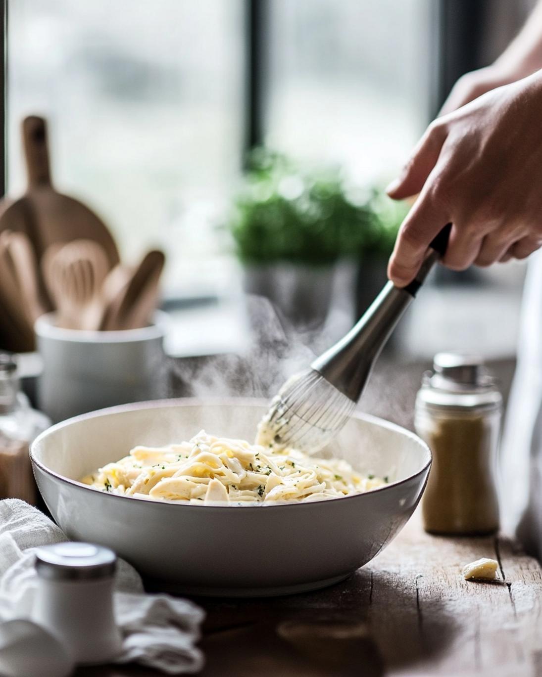 ingrediant of Juicy Skillet Chicken Herb Buttered Noodles 30 Minute Meal