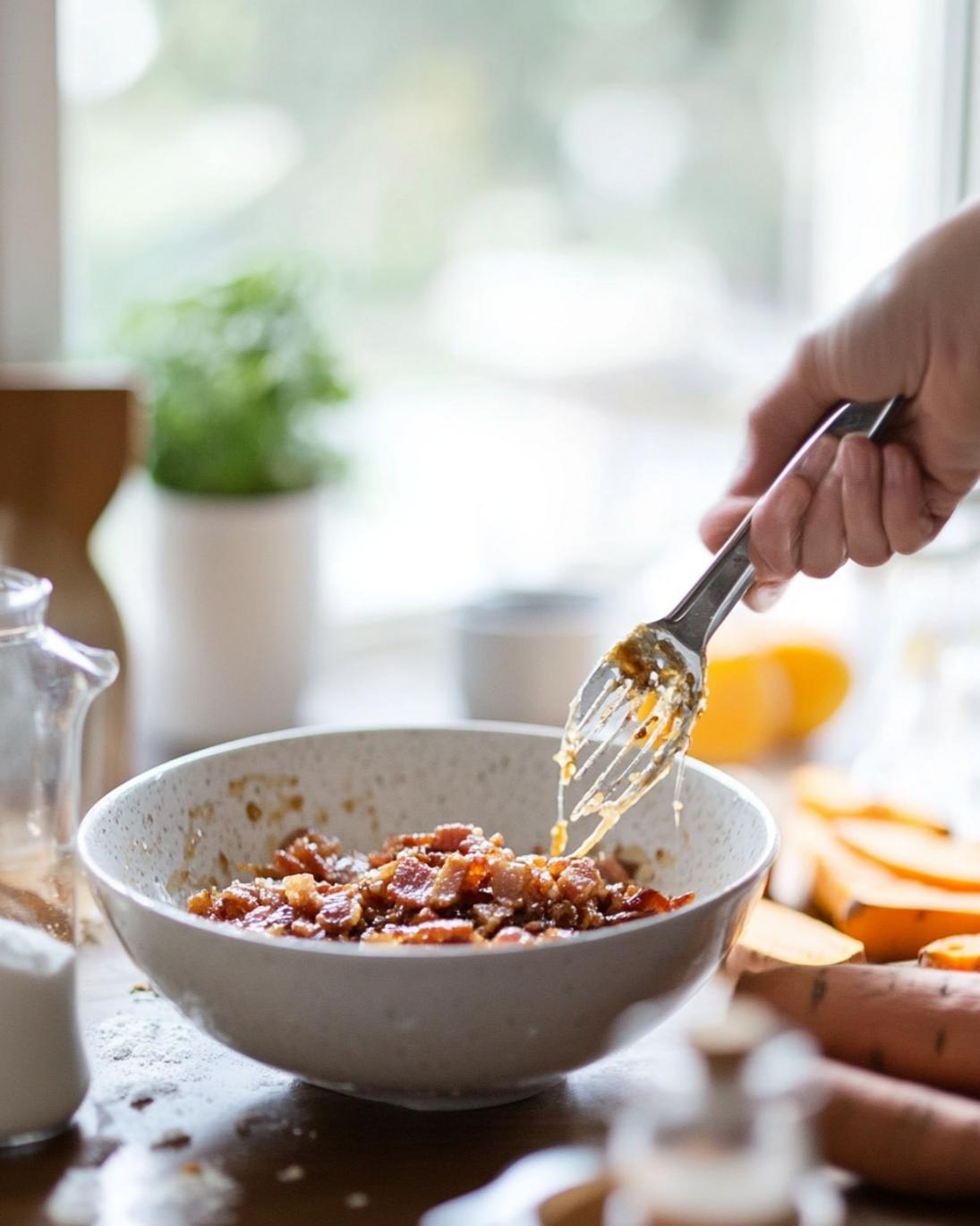 ingrediant of Maple Bacon Sweet Potato Wedges A Caramelized Sweet Savory Side Dish 1