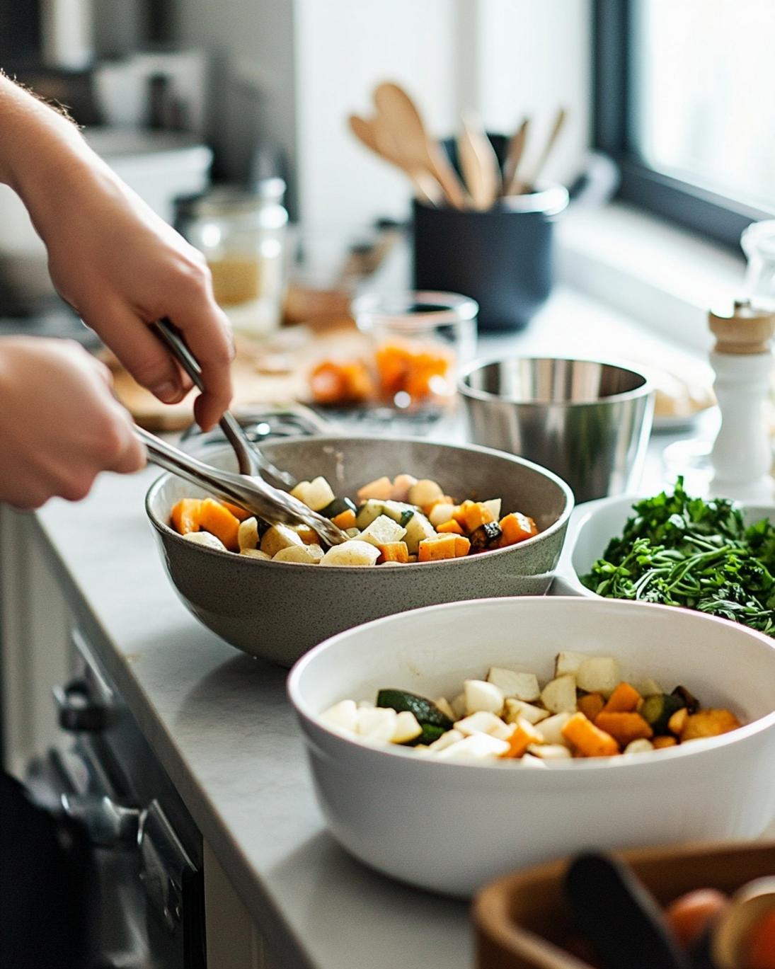 ingrediant of Maple Glazed Dijon Roasted Vegetables The Perfect Sweet Savory Side Dish