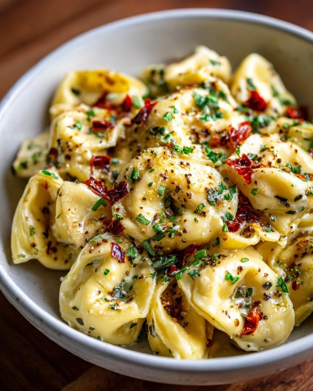 Creamy Garlic Parmesan Tortellini Perfection