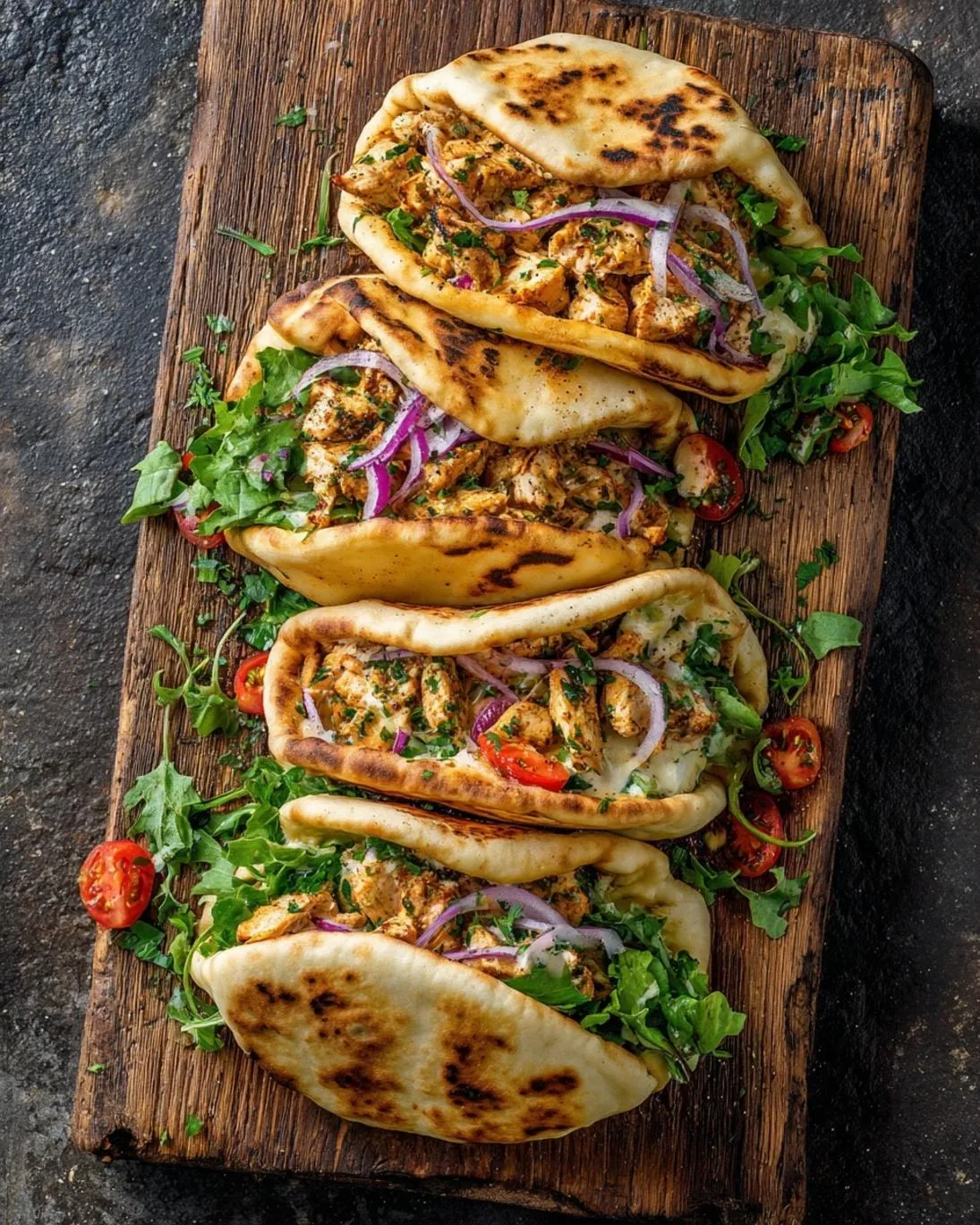 Easy Sheet Pan Ranch Chicken Pitas