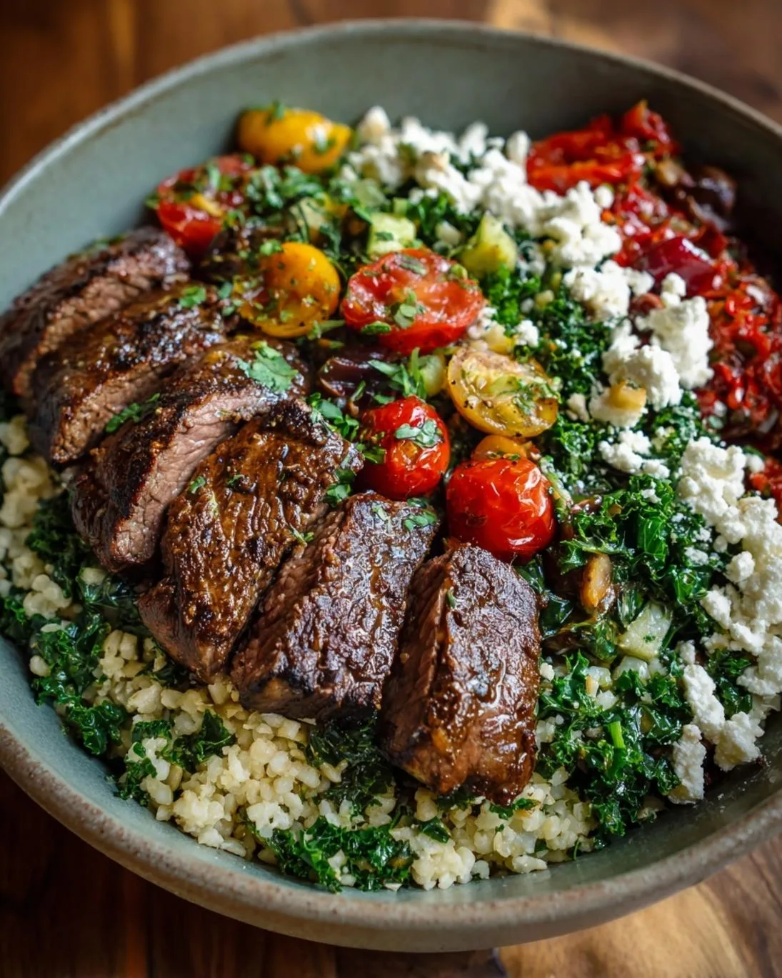 Wholesome Mediterranean Steak Bowl