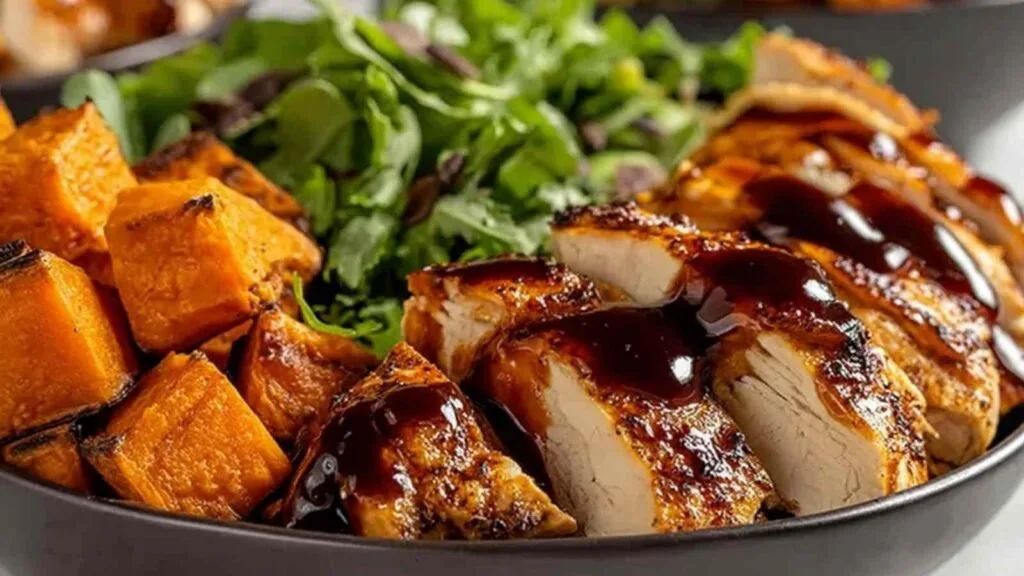 BBQ Chicken Sweet Potato Bowls 2 1024x576 1