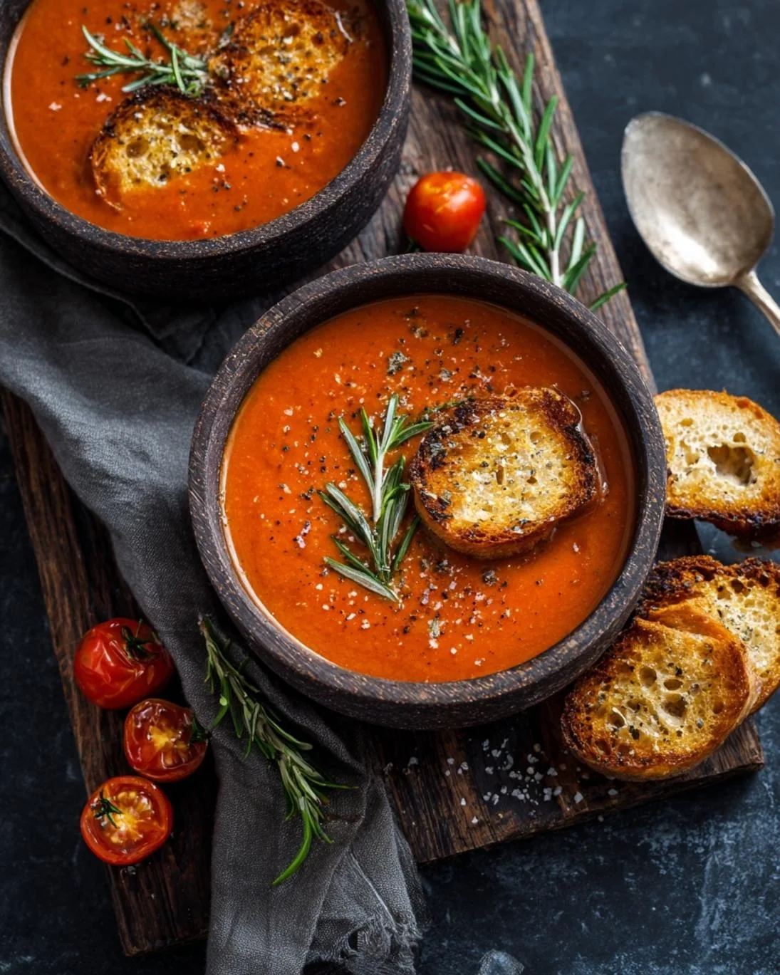 Creamy Roasted Tomato Soup from Scratch