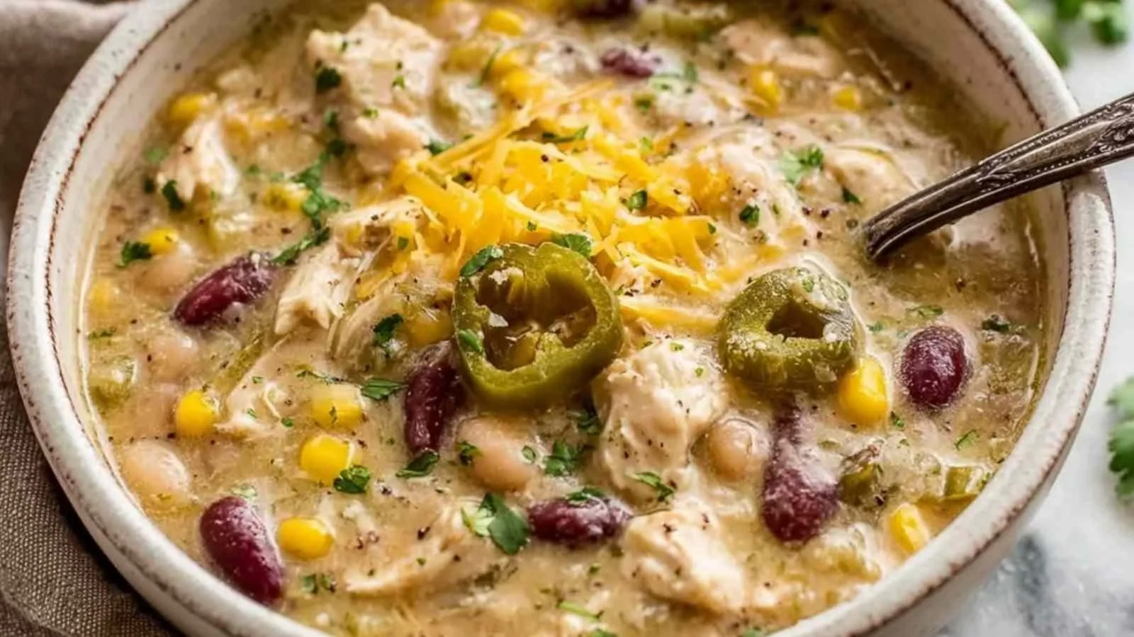 Crockpot White Chicken Chili
