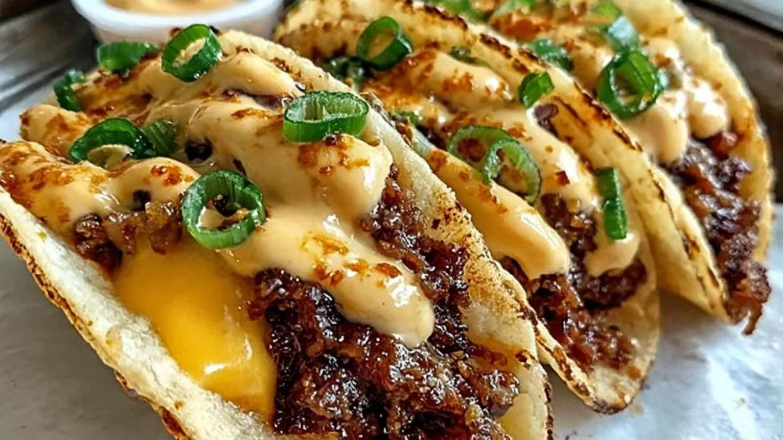 Garlic Butter Honey BBQ Beef Tacos