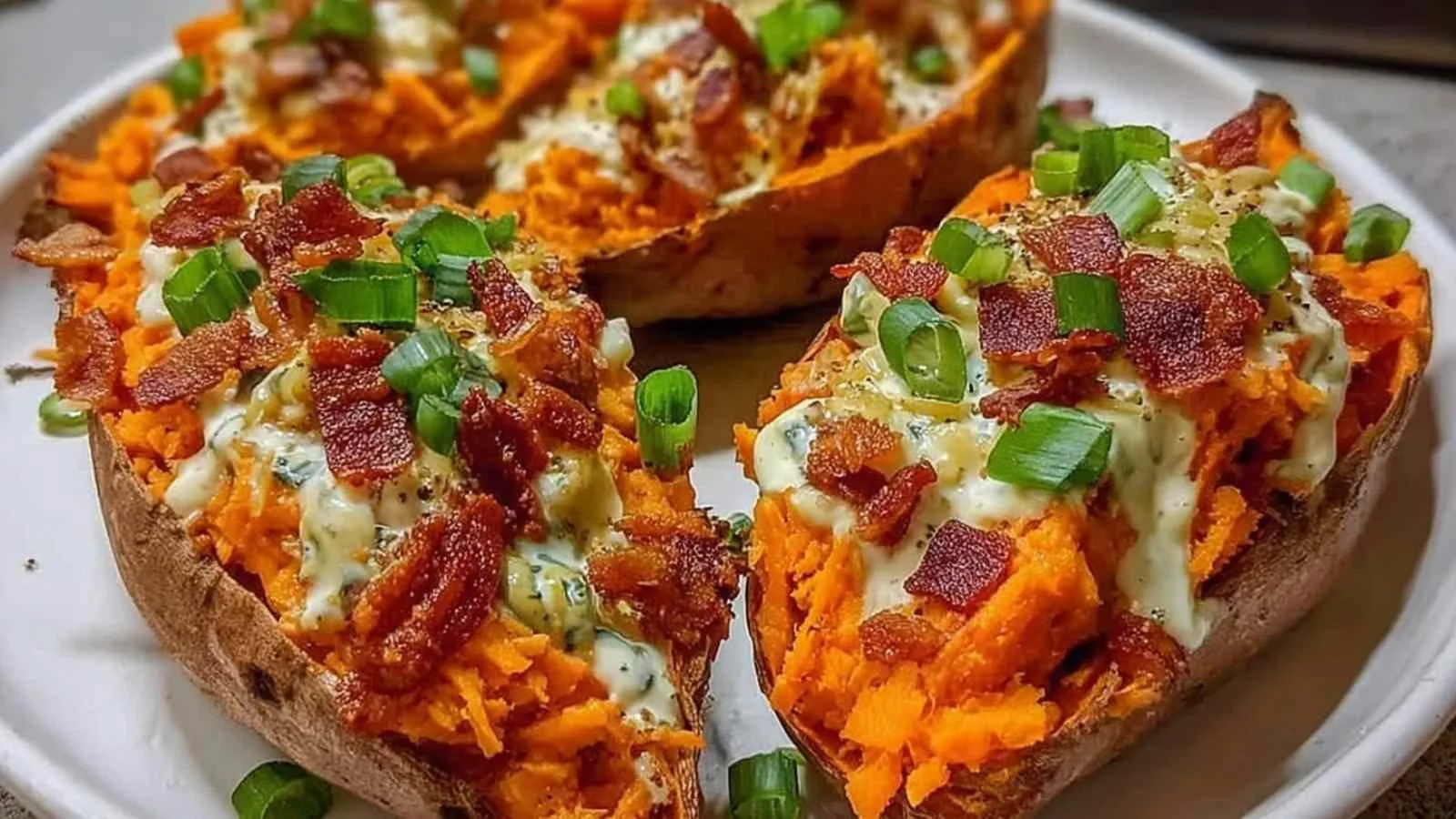 Protein Loaded Sweet Potato Boats