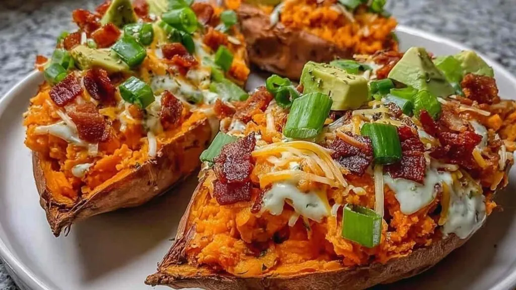Protein Loaded Sweet Potato Boats 2 1024x576 1