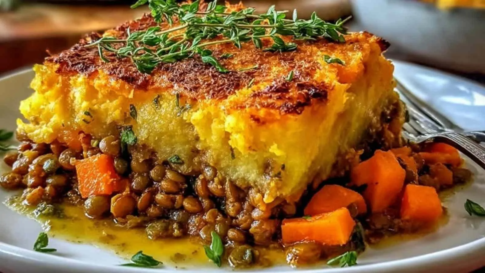 Sweet Potato Lentil Shepherd’s Pie