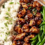 Asian High Protein Sesame Chicken Bowl with Rice 150x150 1