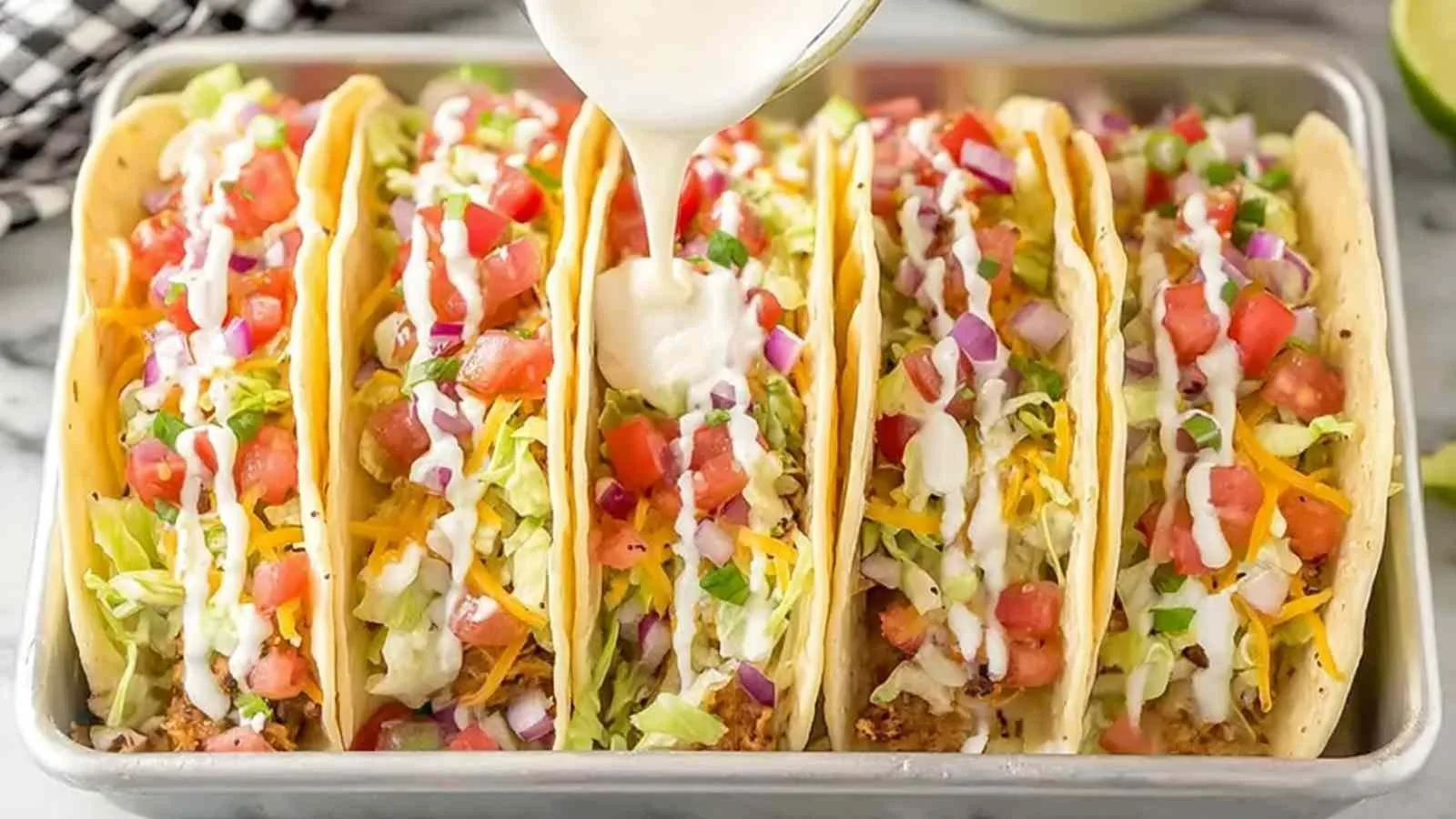 BBQ Ranch Chicken Tacos