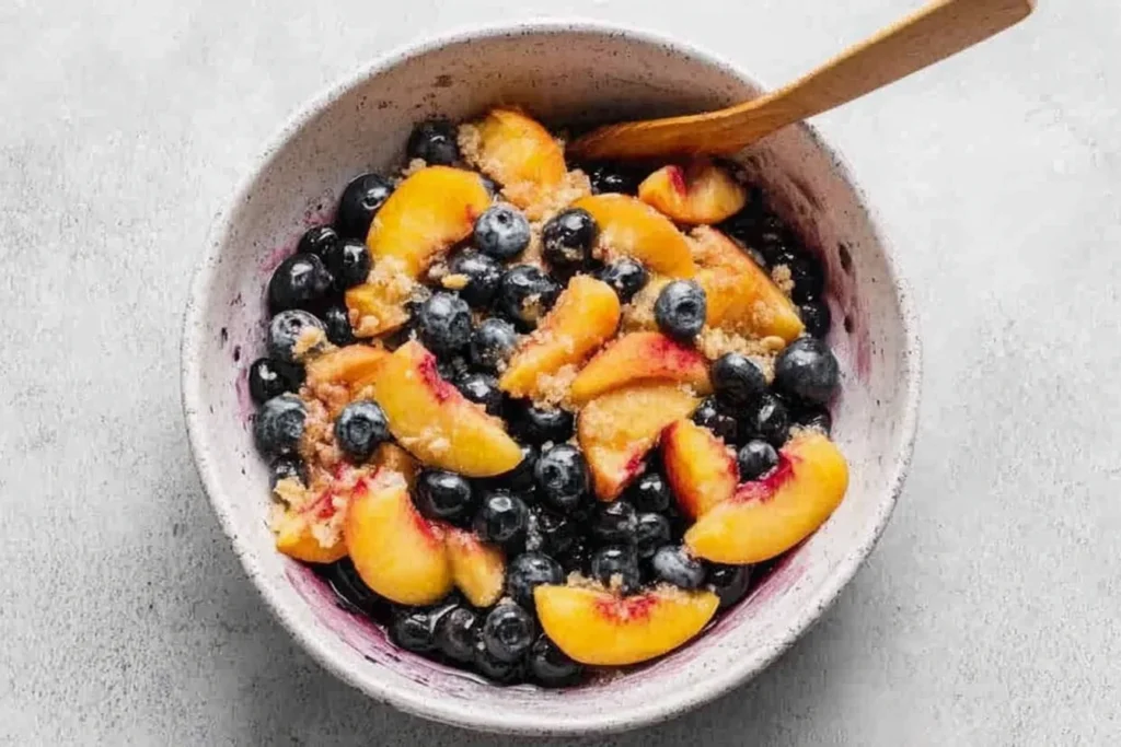 Blueberry Peach Crumble