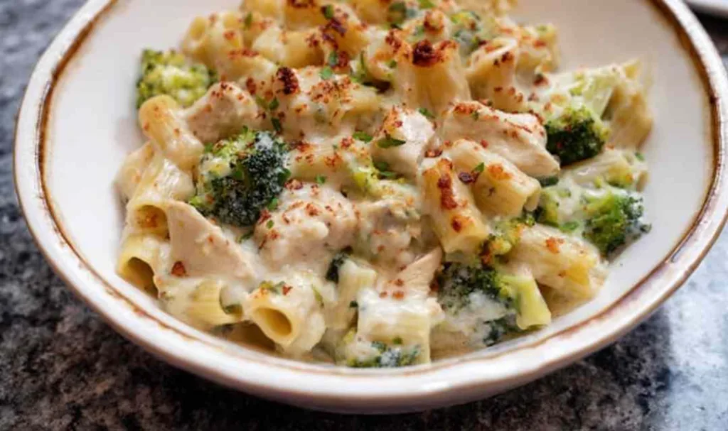 Chicken Alfredo Pasta Bake with Broccoli 2 1024x607 2