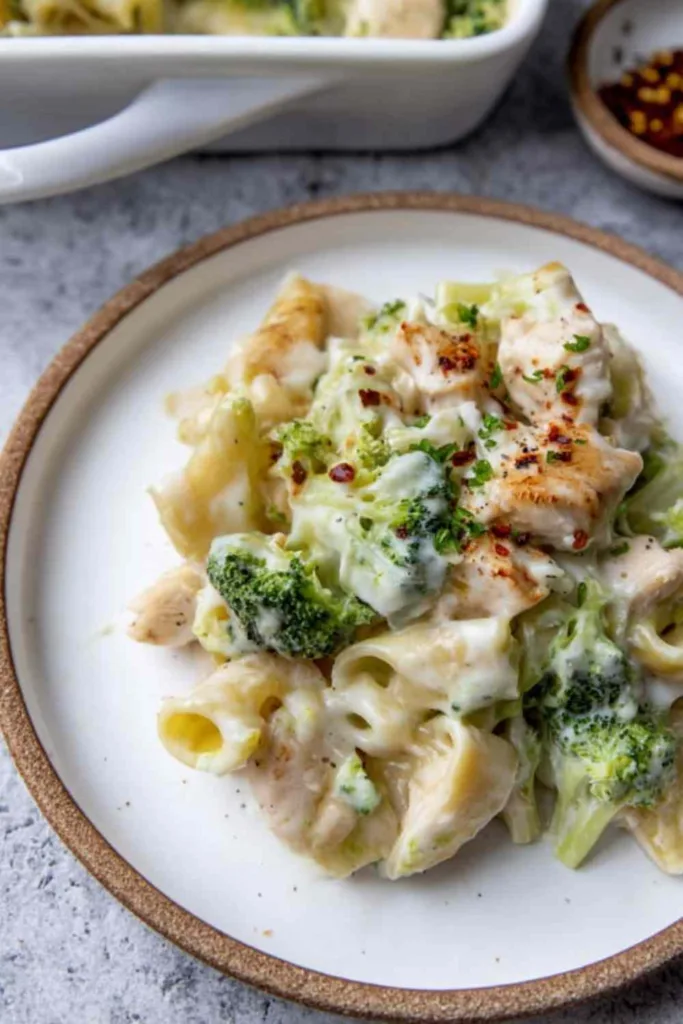 Chicken Alfredo Pasta Bake with Broccoli 3 683x1024 1