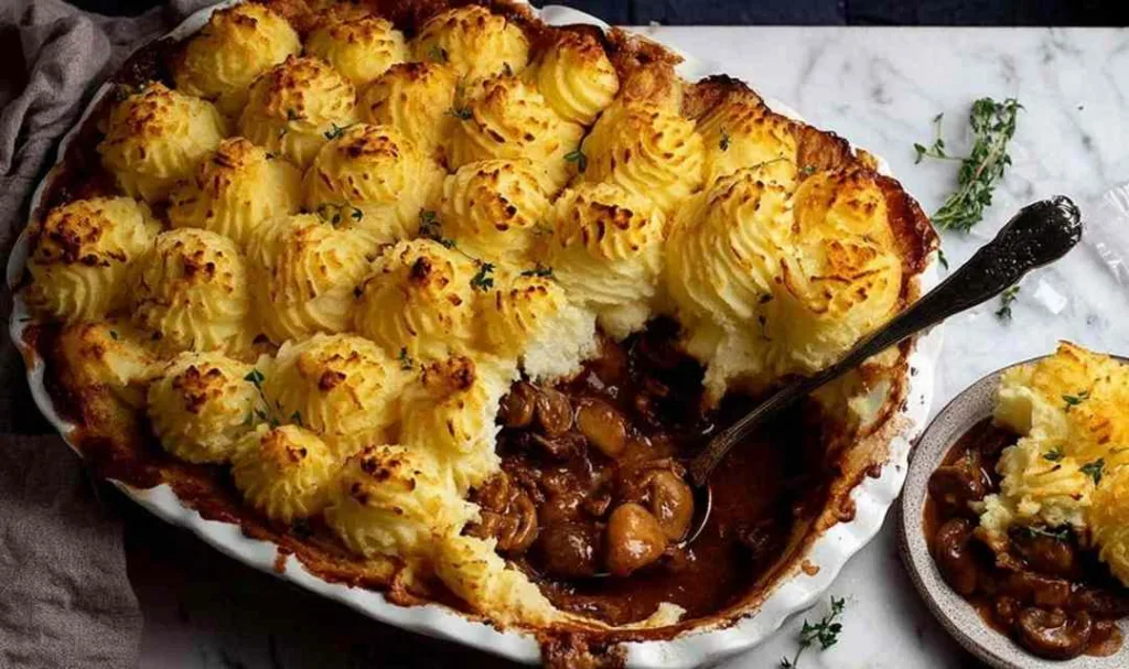 Chicken Mushroom Pie with Duchess Potato 2 1024x607 2