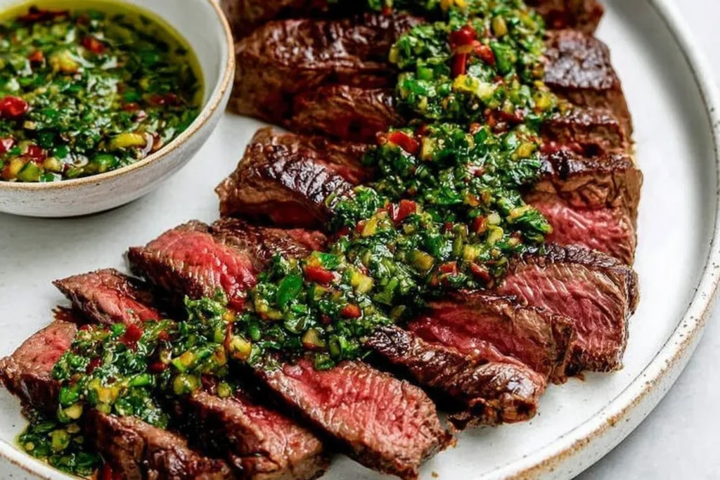 Chimichurri Steak Slices with Chimichurri Sauce 1024x683 2