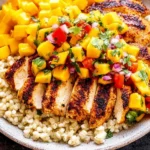 Chipotle Lime Grilled Chicken with Mango Salsa Bowl 150x150 1