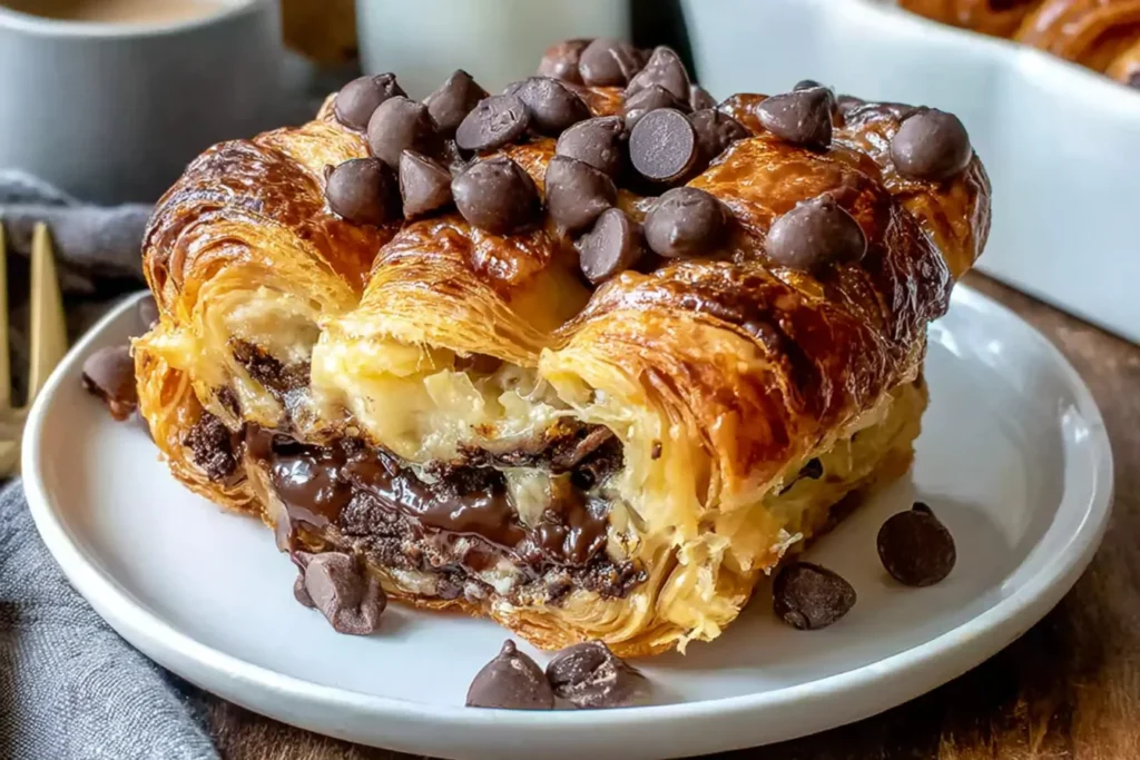 Chocolate Croissant Breakfast Bake