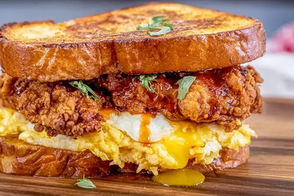 French Toast Fried Chicken Sandwich