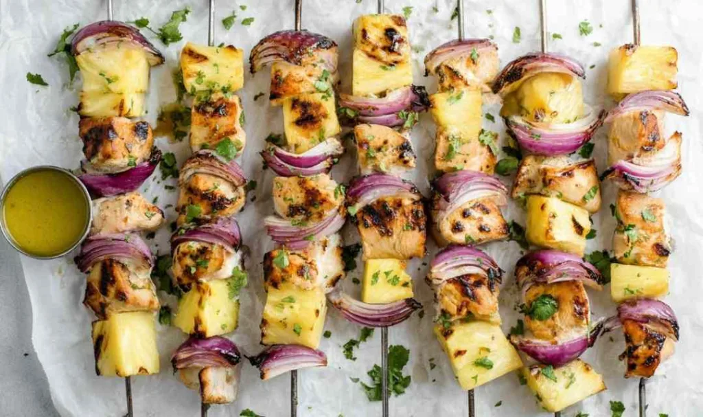 Grilled Pineapple Chicken Kabobs 2 1024x607 2