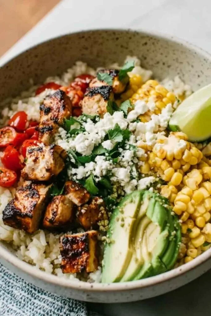 Healthy Street Corn Chicken Rice Bowl 3 683x1024 1