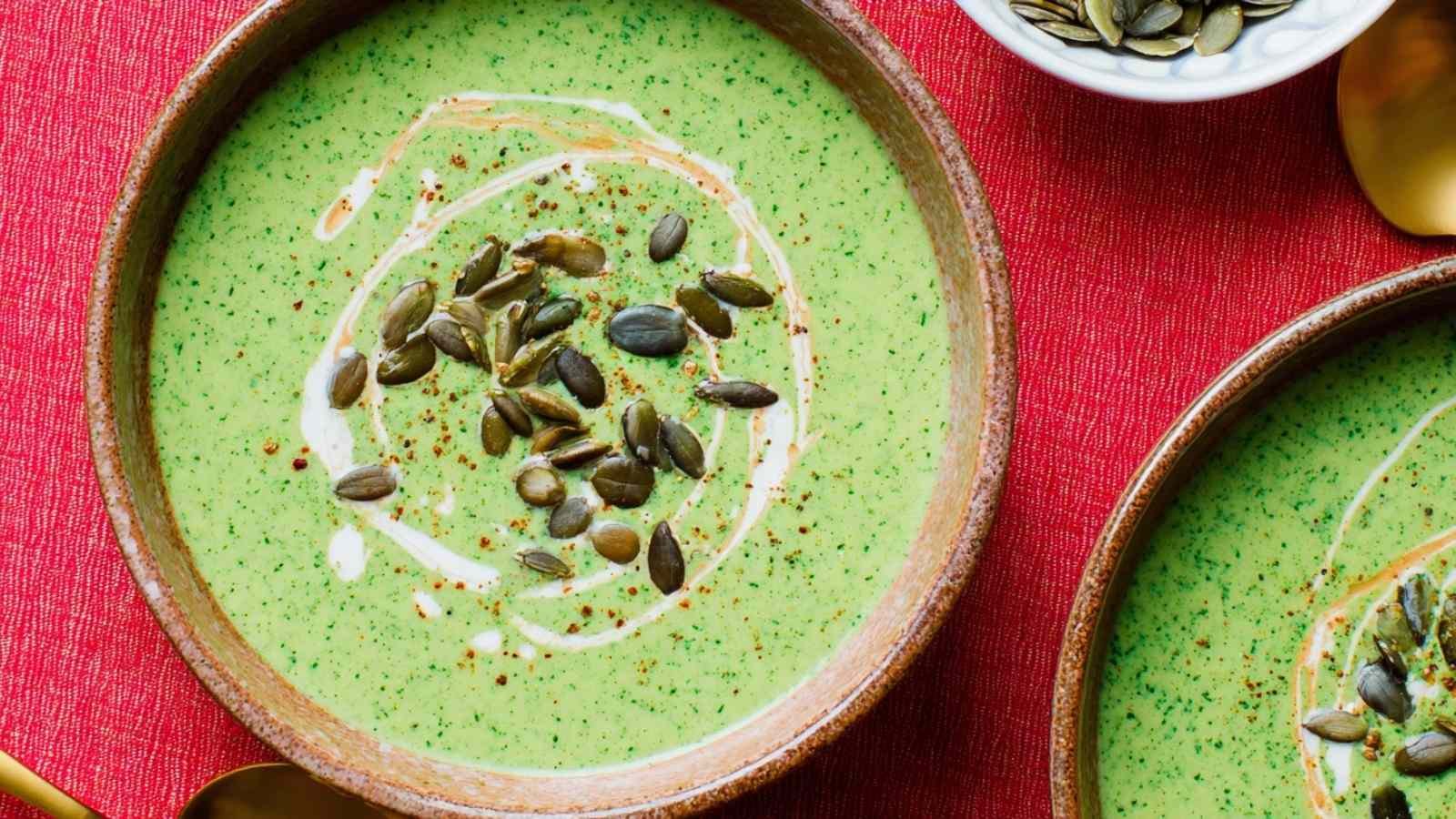 High Protein Broccoli Cheddar Soup
