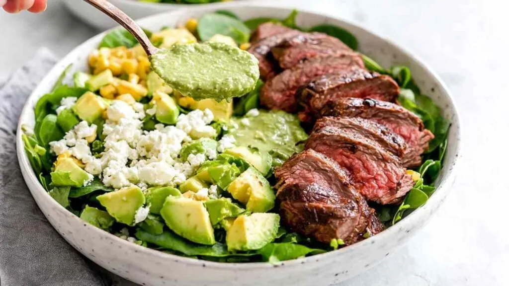 Steak Avocado Salad 2 High Protein Steak Avocado Salad 2 1024x576 1