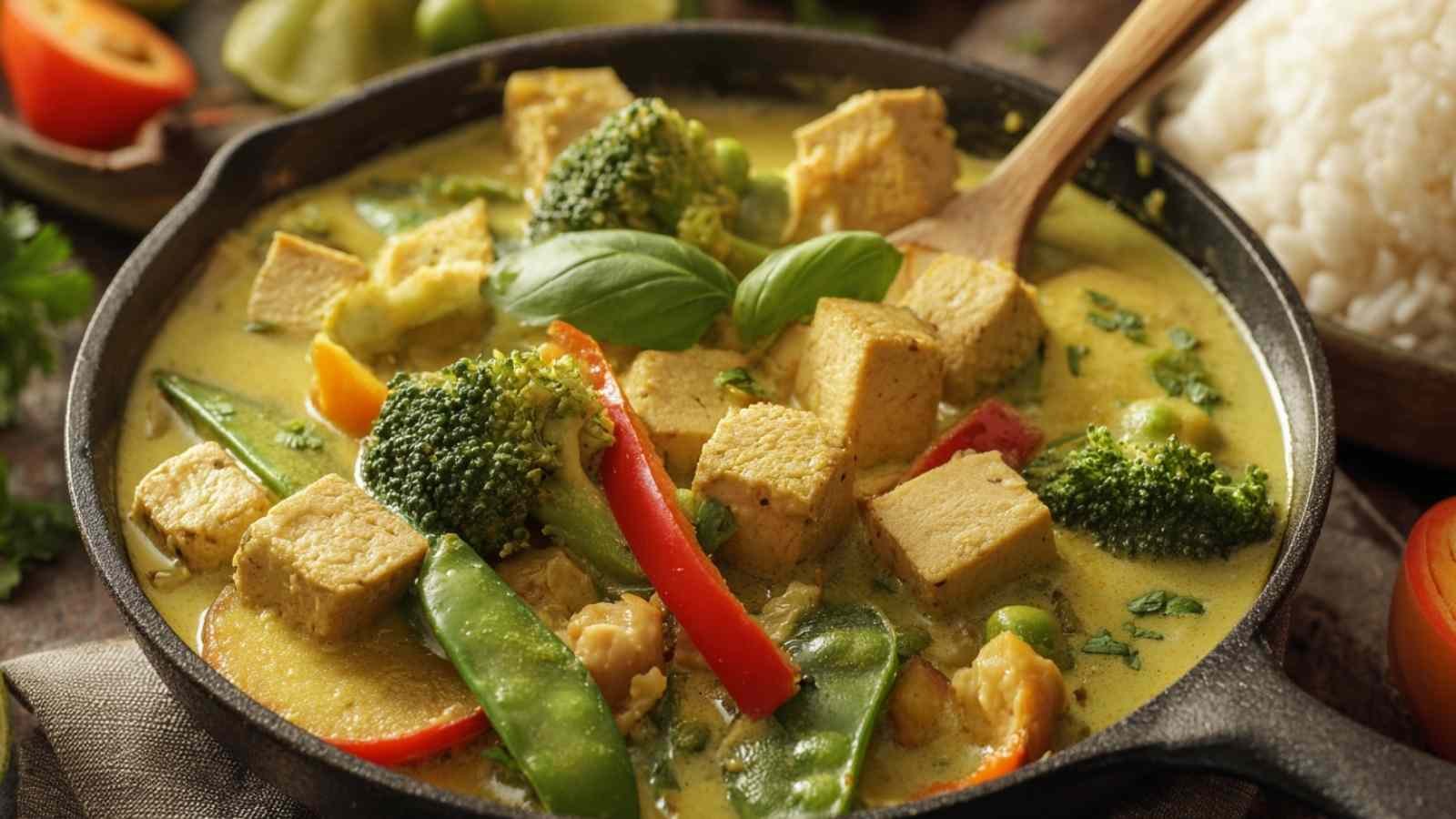 High-Protein Vegan Thai Green Curry