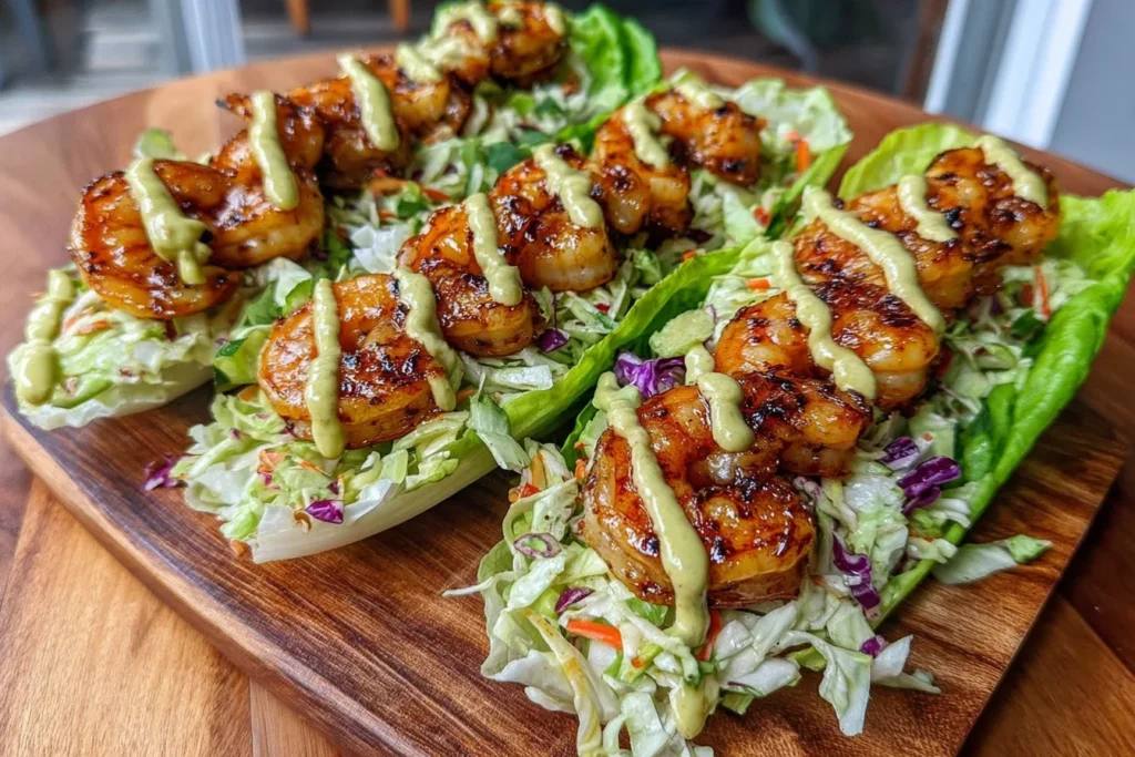 Sheet Pan Chili Lime Shrimp Lettuce Wraps with Slaw 1024x683 2