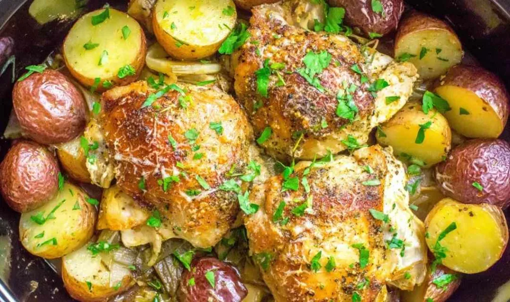Slow cooker garlic parmesan chicken 2 1024x607 2