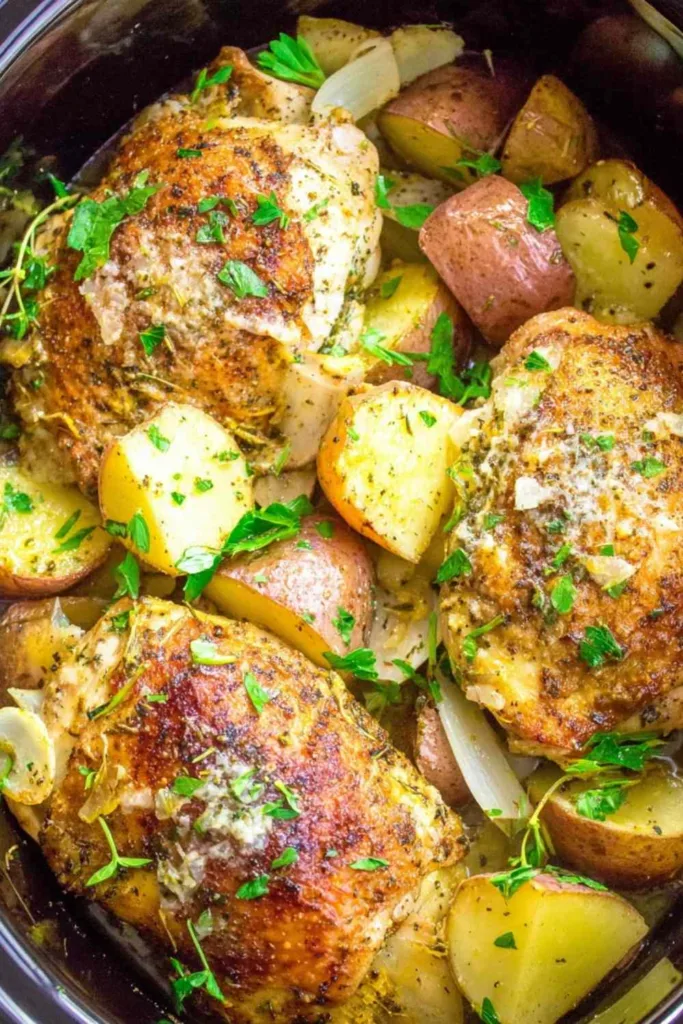 Slow cooker garlic parmesan chicken 3 683x1024 1