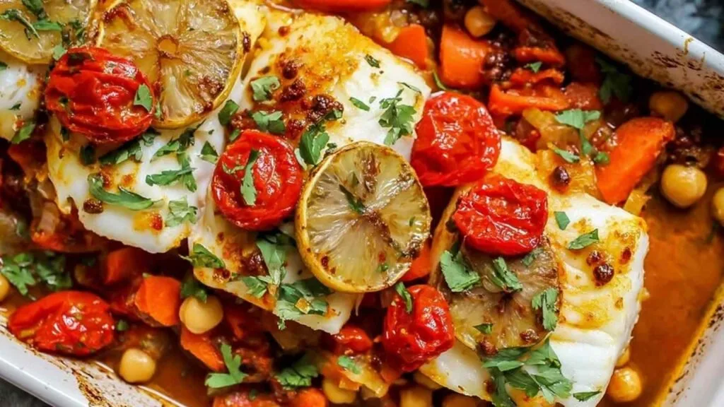 Spicy Moroccan Baked Fish 2 1024x576 1