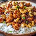 Sticky Spicy Cashew Chicken Over Rice 150x150 1