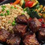 Teriyaki Steak Bites with Veggie Fried Rice Bowl 150x150 1