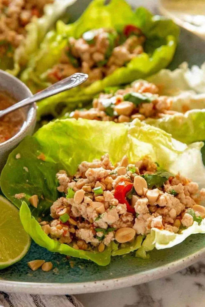 Thai Lettuce Wraps Larb Gai 3 683x1024 1