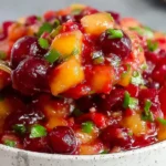 Healthy Peach Cherry Salsa Spoon Close Up 150x150 1