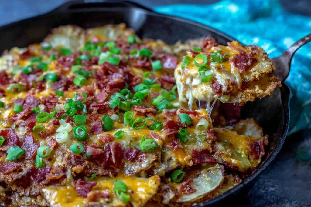 Irish Pub Potato Nachos Crispy Skillet Style 1024x683 2
