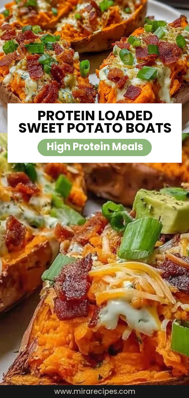 Protein Loaded Sweet Potato Boats